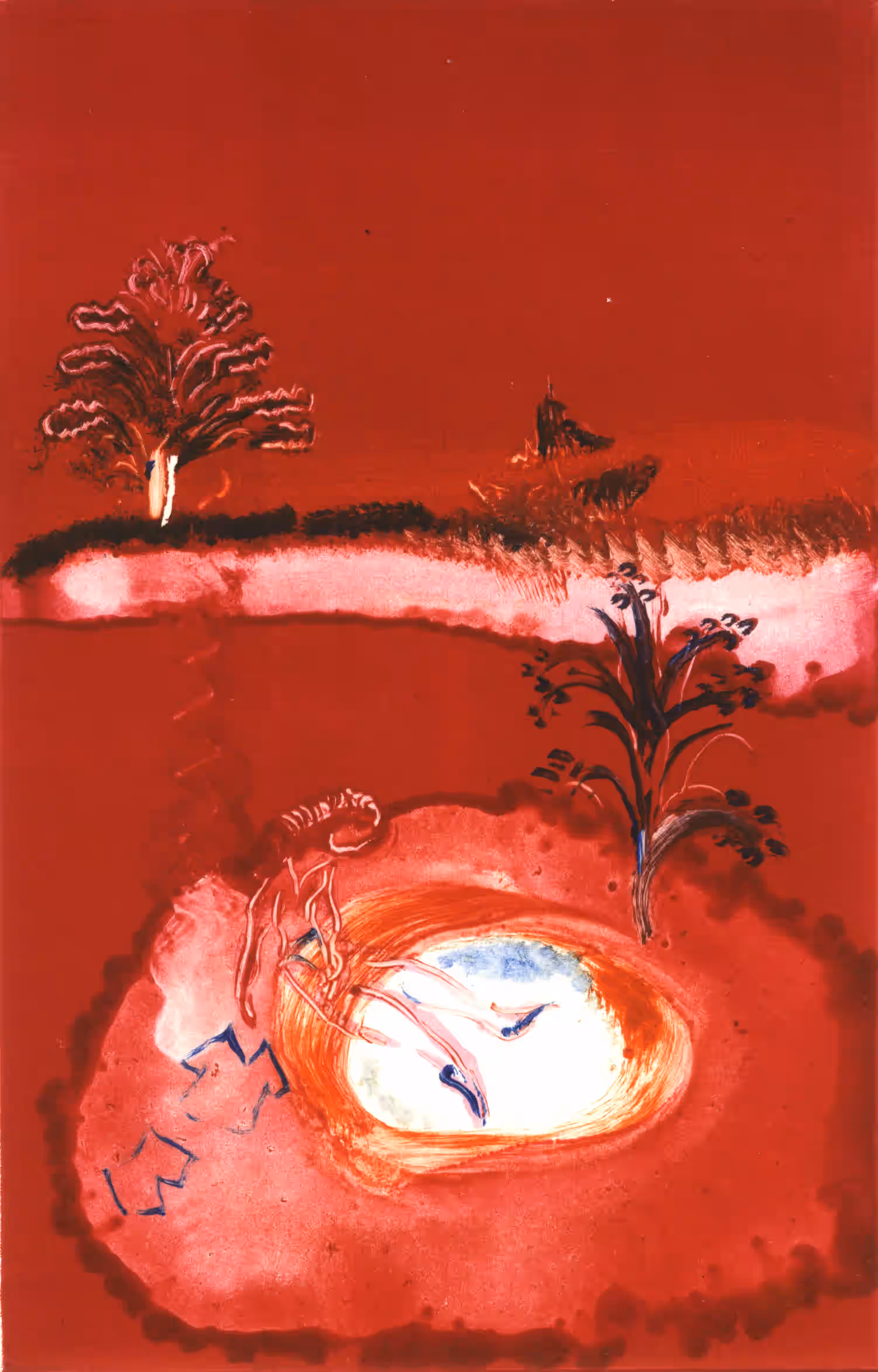 La fille aux vêtements bleus